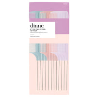 Diane Assorted Pastel Pin Tail Combs 12ct