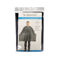Scalpmaster Nylon Styling Cape Velcro Closure - Black