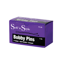 Soft N Style Bobby Pins 1lb - Black