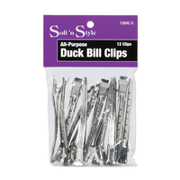 Soft N Style Steel Duck Bill Clips 12ct