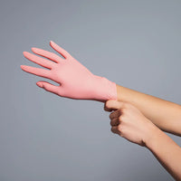 FROMM Pink Nitrile Powder Free Gloves - 100 Pack