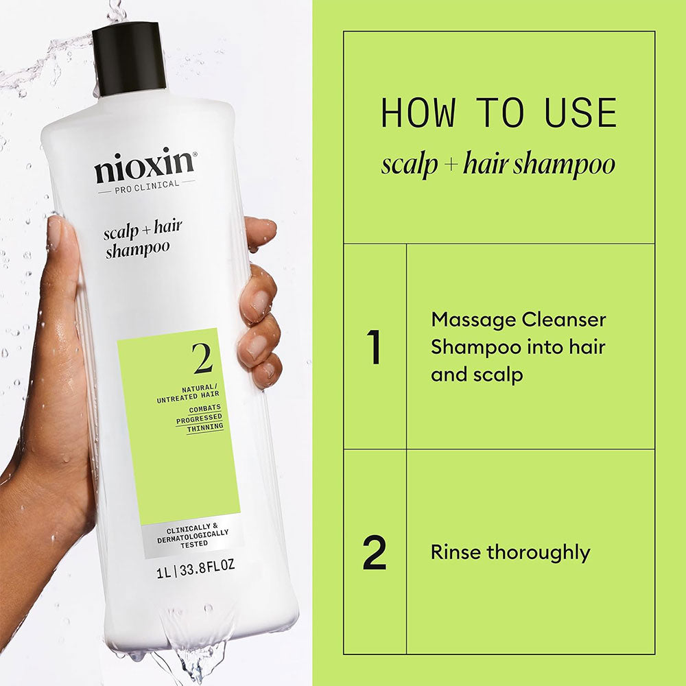Nioxin System 2 Cleanser Shampoo Liter