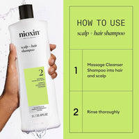 Nioxin System 2 Cleanser Shampoo Liter