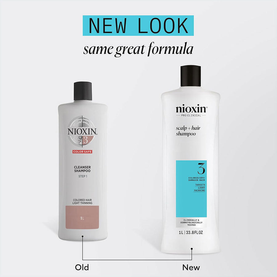 Nioxin System 3 Color Safe Cleanser Shampoo Liter