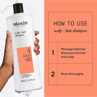 Nioxin System 4 Color Safe Cleanser Shampoo 16.9oz