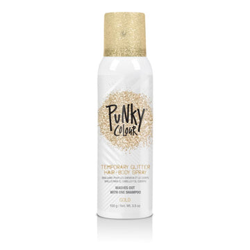 Punky Colour Temporary Hair and Body Gold Glitter Spray 3.5oz