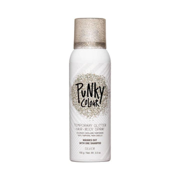 Punky Colour Temporary Hair and Body Silver Glitter Spray 3.5oz