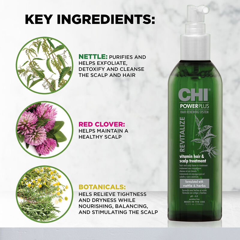 CHI Powerplus Revitalize Vitamin Hair and Scalp Treatment 3.5oz