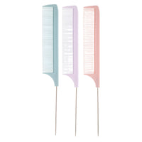 Diane Assorted Pastel Pin Tail Combs 12ct