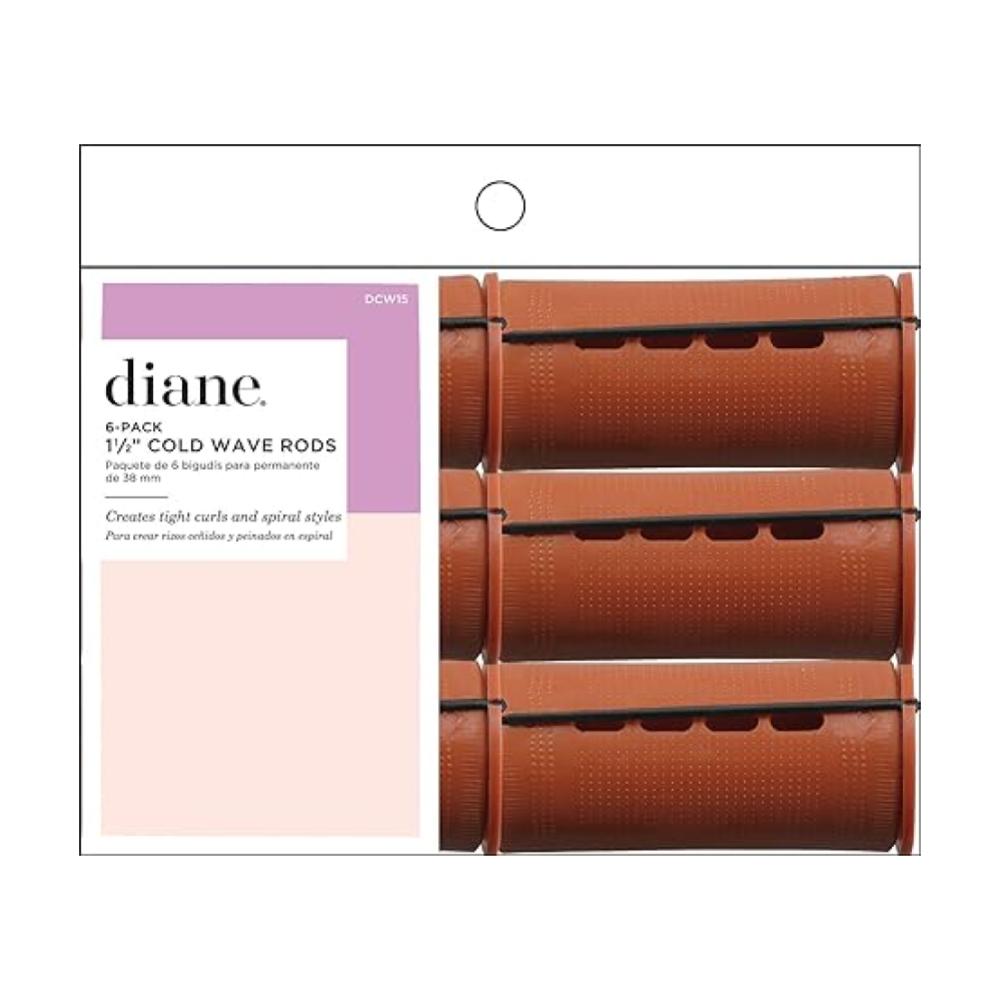 Diane Cold Wave Rods 6ct - Brown