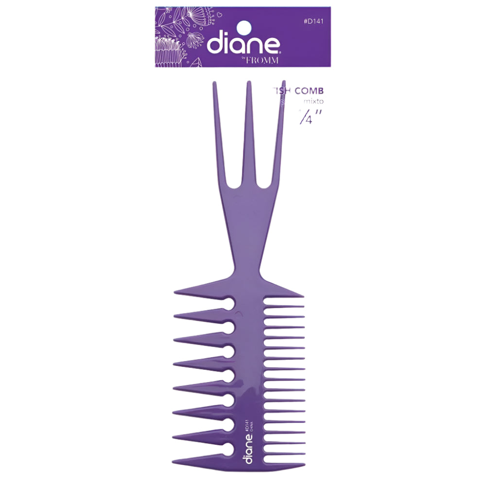 Diane Fish Comb 8.25in - Purple