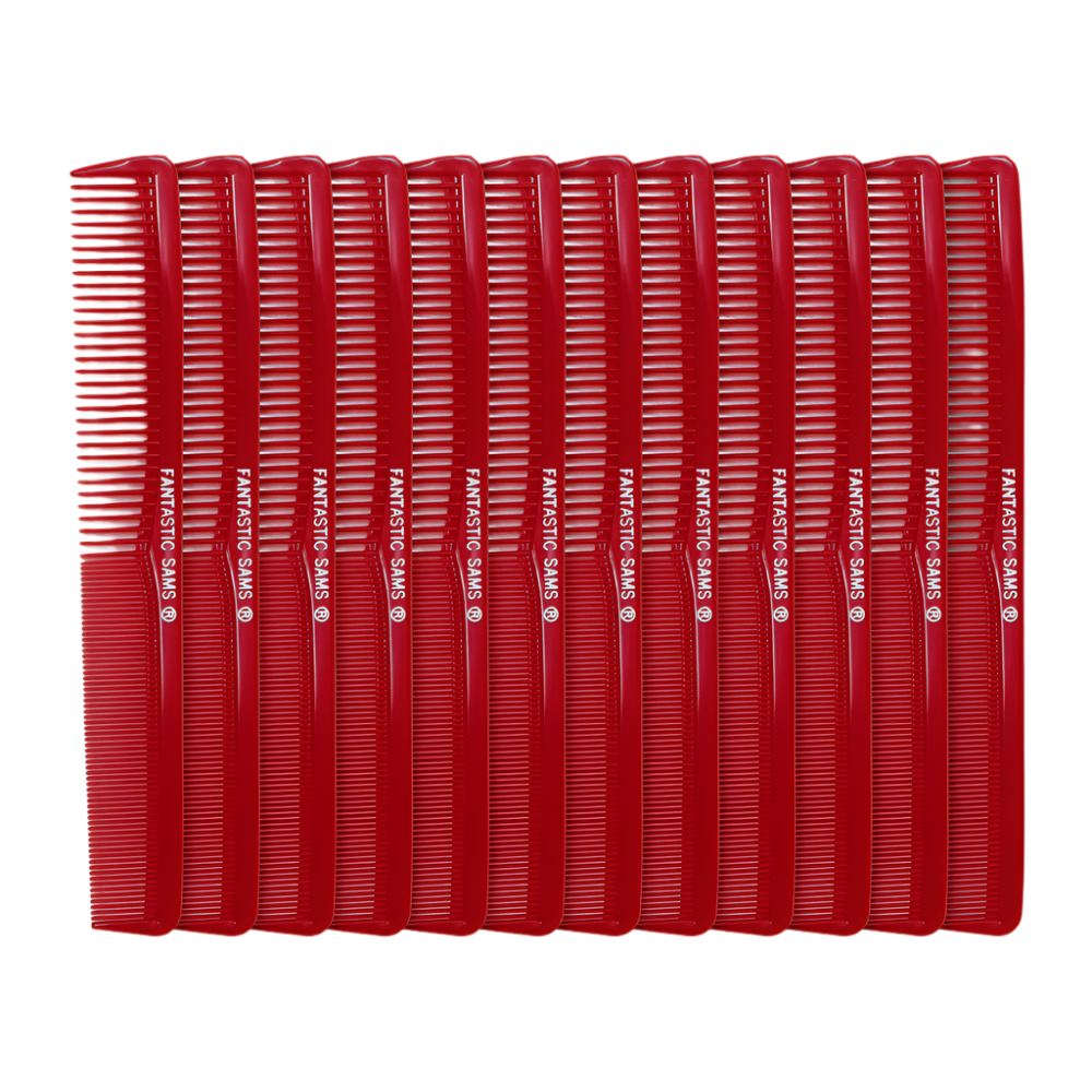 FS Red Styling Combs #400 - 1 Dozen