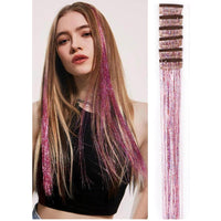 Punky Colour Mane Clip in Hair Tinsel