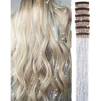 Punky Colour Mane Clip in Hair Tinsel