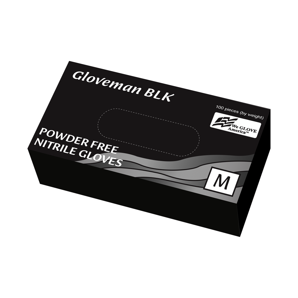 Black Powder-Free Nitrile Gloves