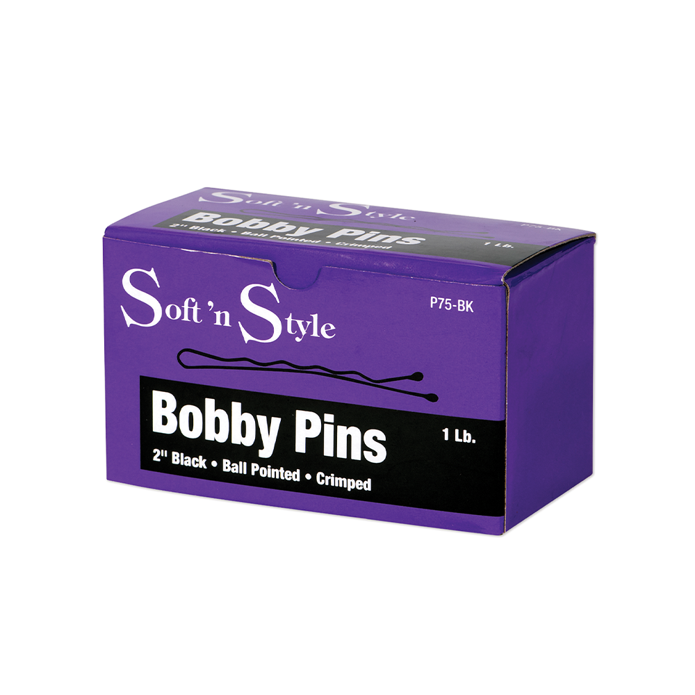 Soft N Style Bobby Pins 1lb - Black