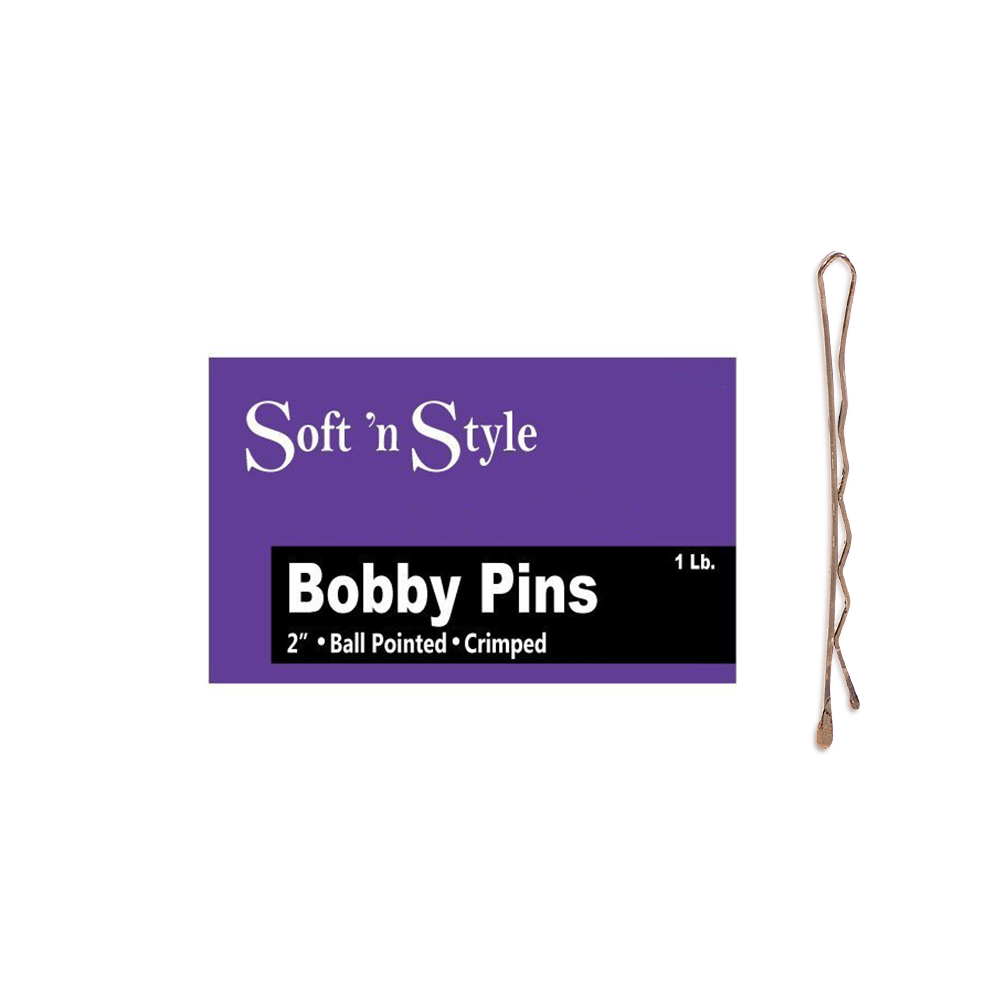 Soft N Style Bobby Pins 1lb- Bronze
