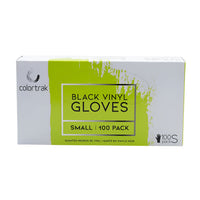 ColorTrak Vinyl Disposable Powder Free Gloves - Black