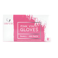 ColorTrak Vinyl Powder Free Gloves - Pink