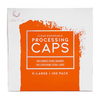 ColorTrak Clear Disposable Processing Caps XL Dispenser Box