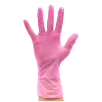 ColorTrak Vinyl Powder Free Gloves - Pink
