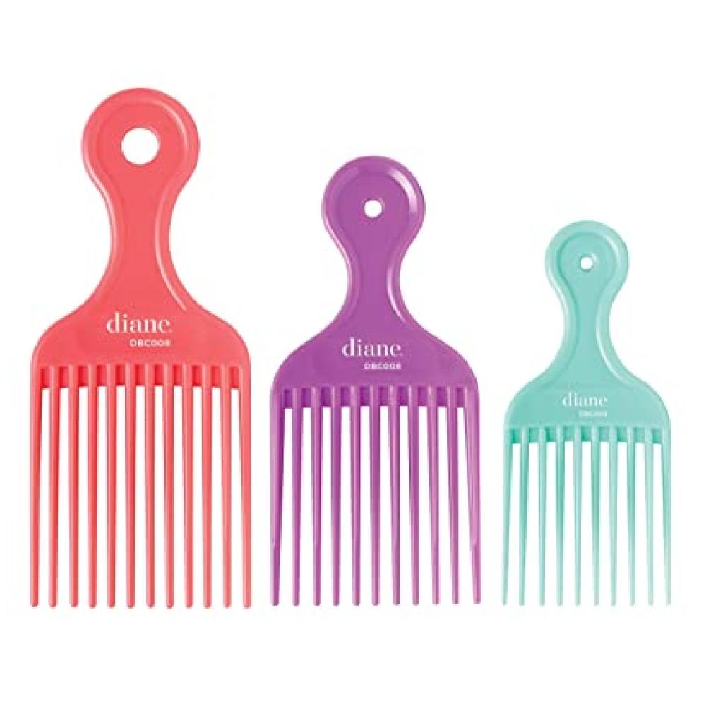 Diane Lift Combs Pack of 3 - Assorted Colors
