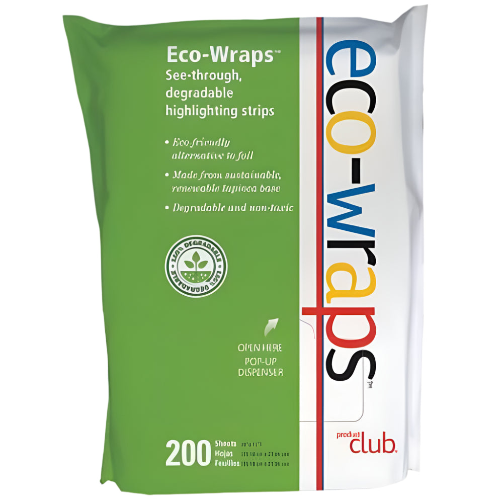 Eco-Wraps See-through Degradable Highlighting Strips - 200 Sheets