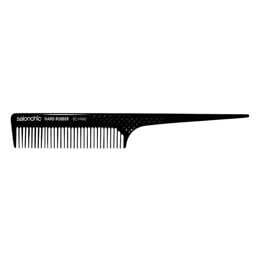 Salonchic Rat Tail Hard Rubber Comb 8"
