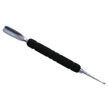 Satin Edge Rubber Grip Cuticle Pusher and Spoon Nail Cleaner