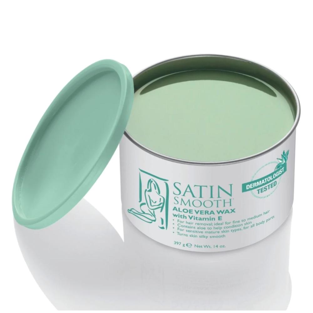 Satin Smooth Aloe Vera Wax with Vitamin E 14 oz