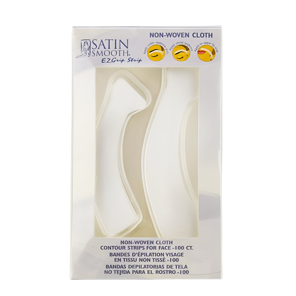 Satin Smooth EZ-Grip Non-woven Contour Facial Strips 100ct