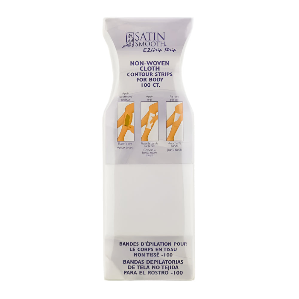 Satin Smooth Non-woven Contour Strips for Body- 100ct