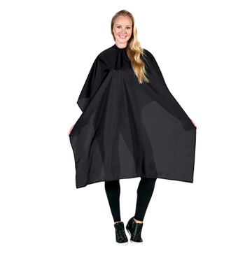 Scalpmaster Nylon Styling Cape Velcro Closure - Black