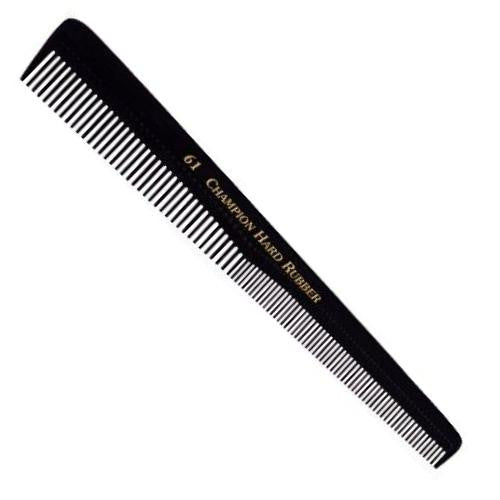 Champion Hard Rubber Comb #61 - beautysupply123