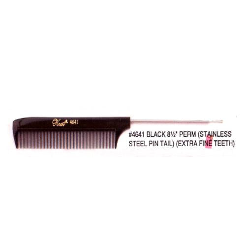 Krest Extra Fine Teeth Comb Black #4641 - 1 Dozen