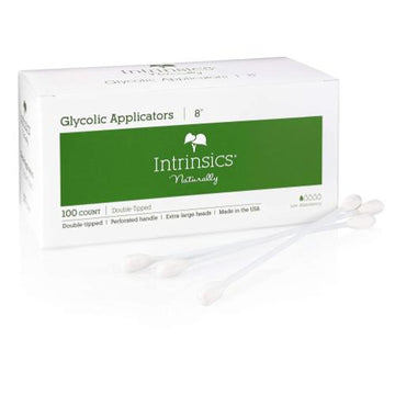 Intrinsics Double-Tipped Glycolic Applicator Swabs 8" - 100 ct