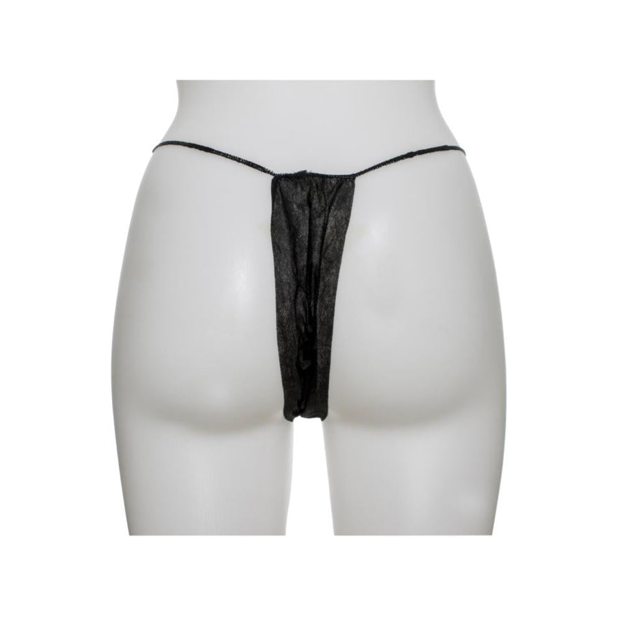 Dukal Disposable Thong Panty - Black 100pcs
