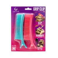 Colortrak Grip Clips- Pink and Teal - 2 Pack
