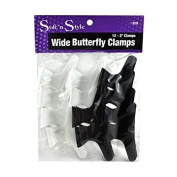 Soft n Style Wide Butterfly Clamps 3"